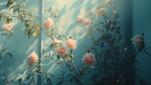 Luminous Roses in Atmospheric Haze: Digital Botanical Study.