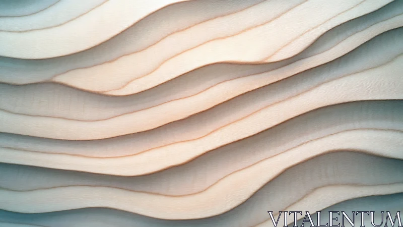 Soft sandlike waves in soothing layered abstraction.