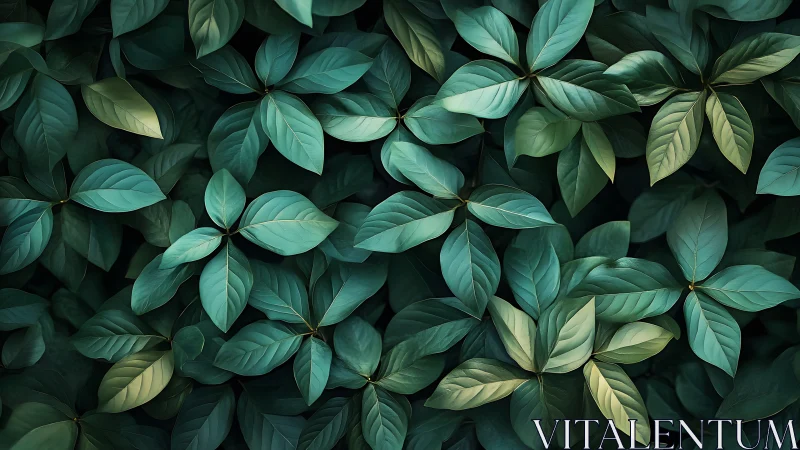 Gentle forest leaves weaving a soft emerald daydream.