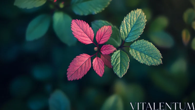 Color-split leaves quietly argue over the forest spotlight