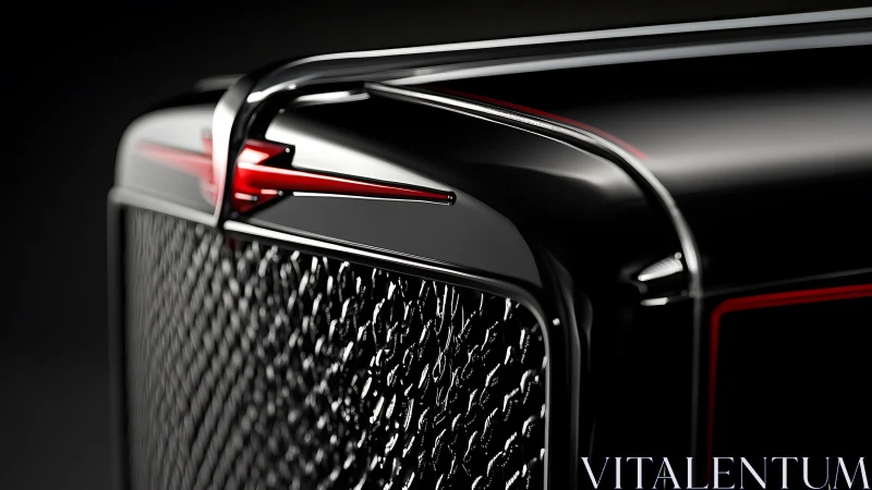 Chrome talon grille glows along a black midnight fender.