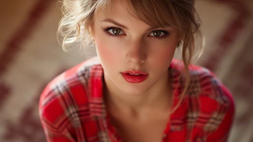 Photorealistic close-up portrait in shallow-depth focus study.