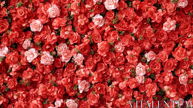 Vibrant Sea of Red Roses Creates Stunning Floral Display