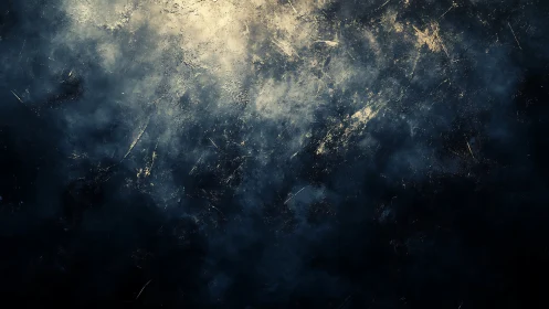Nocturnal nebula texture with distressed golden light field.
