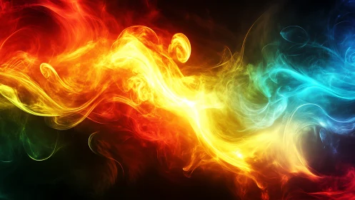 Chromatic Plasma Collision: Thermoluminescent Energy Vortex Formation.