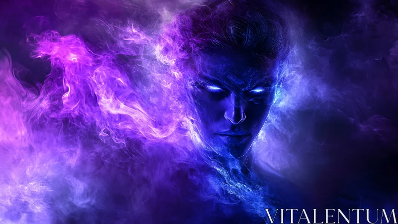 Luminous spectral entity emerging from bifurcated nebular plasma.