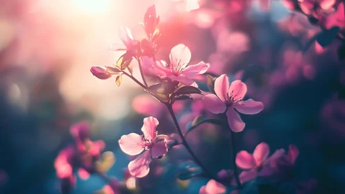 Blossom Dreams in Twilight Haze.