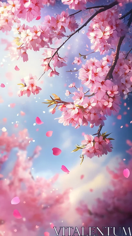 Cherry Blossom Canopy: Luminous Floral Architecture.