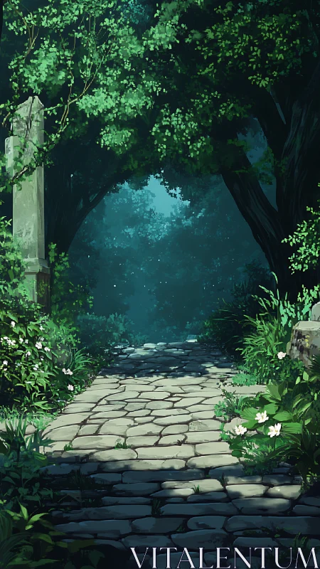 Enchanted Garden Gate: Where Light Meets Mystery.