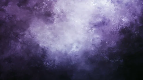 Violet mist cloudscape with luminous abstract light core.