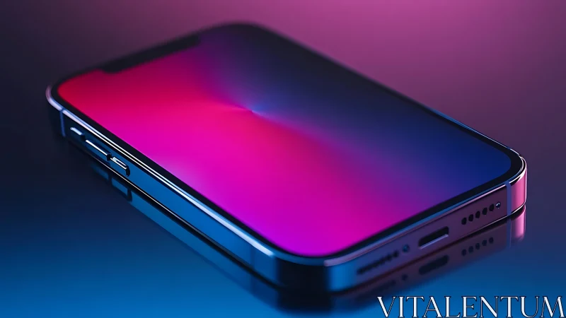 Smartphone with Vibrant Gradient Display