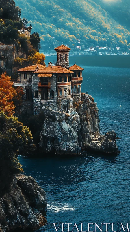 Magical Cliffside Villa Perched on Rocky Shores.