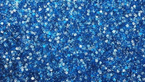 Starlit sapphire glitter field shimmering like frozen waves.