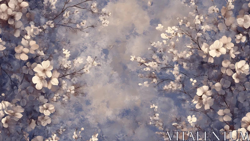 Ethereal Florals Dance Through Twilight's Misty Embrace