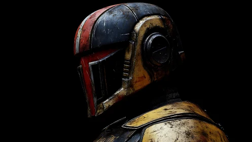 Battleworn chrome ranger in scarlet racing stripes.