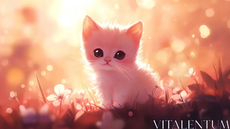 Pink Kitten's Glowing Garden Adventure.