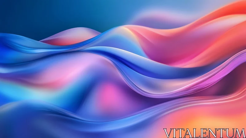 Spectral gradient wavefronts forming fluid chromatic topology.