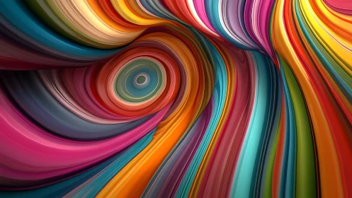 Layered chromatic vortex with dynamic radial striping composition.