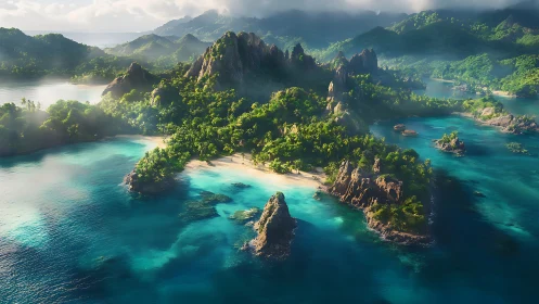 Emerald Archipelago: Tropical Island Paradise Unveiled.