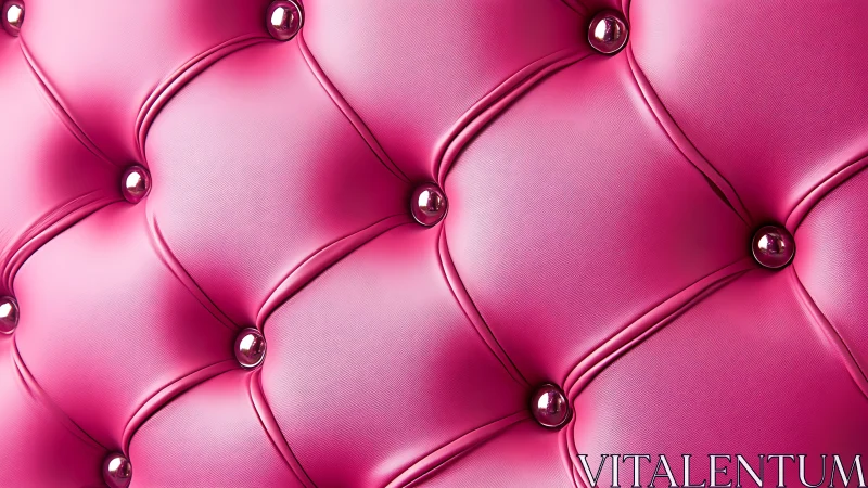 Luxury Pink Tufted Upholstery with Crystal Button Details