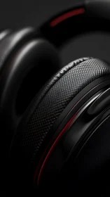 Professional Audio Headphones with Textured Ear Cup Detail