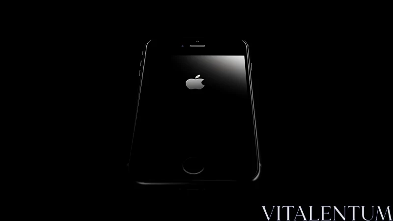 iPhone loading screen with Apple logo against black background