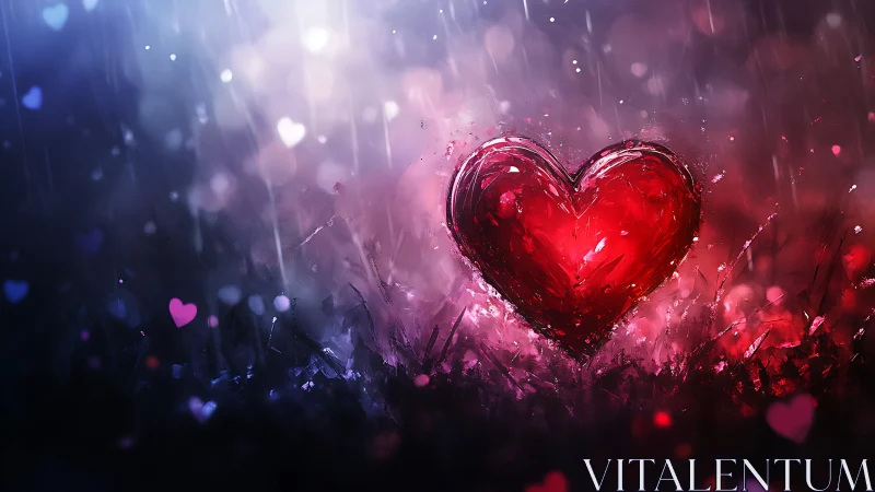 A Glowing Heart Surrounded by Tender Sparkles.