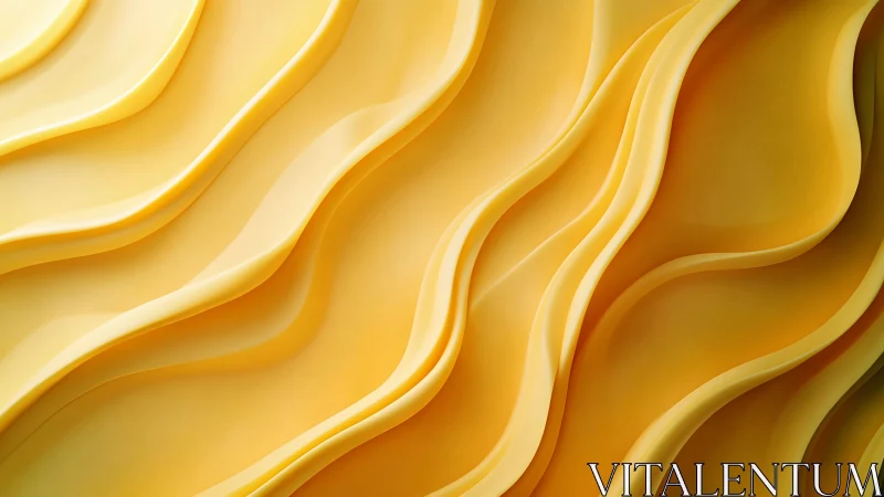 Golden flowing abstract waves with layered soft curves.