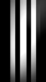 Vertical black and white gradient bars on dark background.