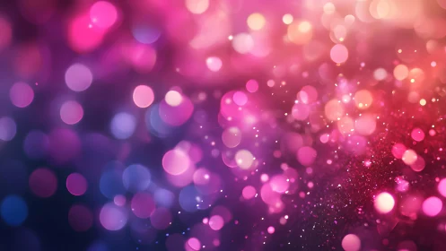 Vibrant Pink and Purple Abstract Bokeh Light Background.