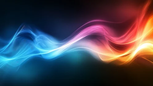 Multispectral lightwave ribbons in dynamic fluid motion.