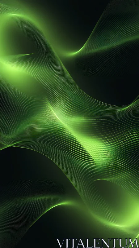 Parametric green light waves with flowing line field gradients