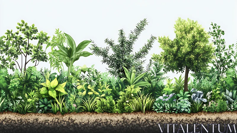 Garden Cross-Section Illustration. Biodiversity Underground.