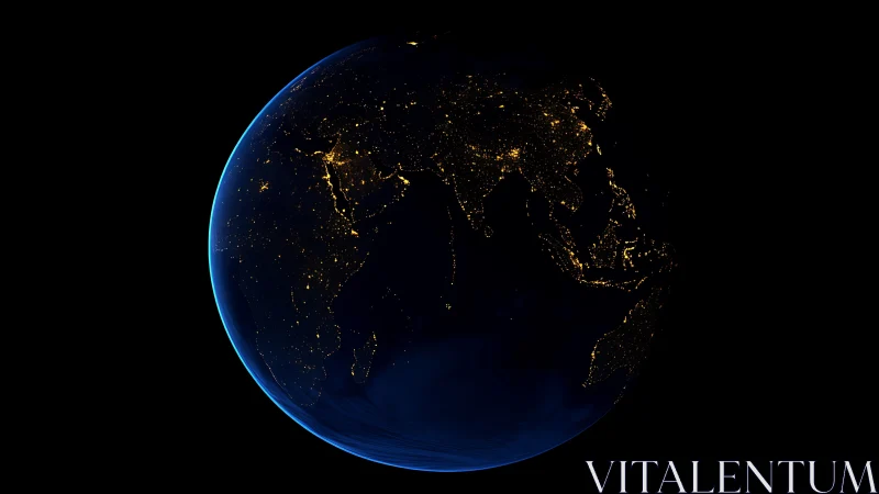 Earth’s Eastern Hemisphere shows night illumination patterns