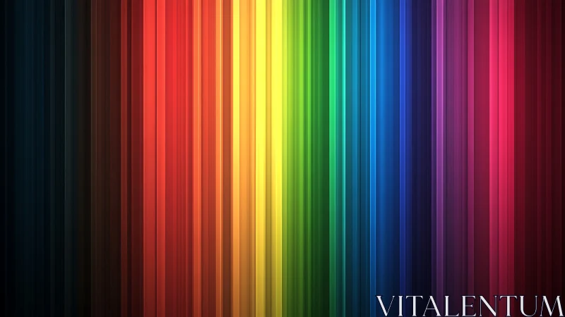 Vertical chromatic spectrum bands with gradient luminance mapping.