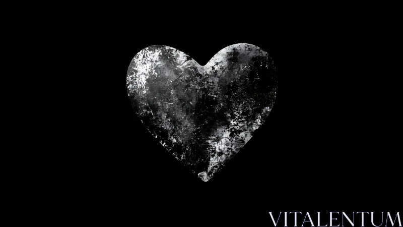 Luminous Heart Shape Glowing Against Darkness.