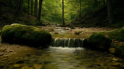 Whispered Falls Through Emerald Cathedral.