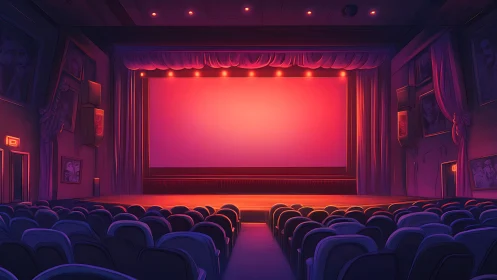 Cozy cinema glow inviting you to sink into storytime magic.