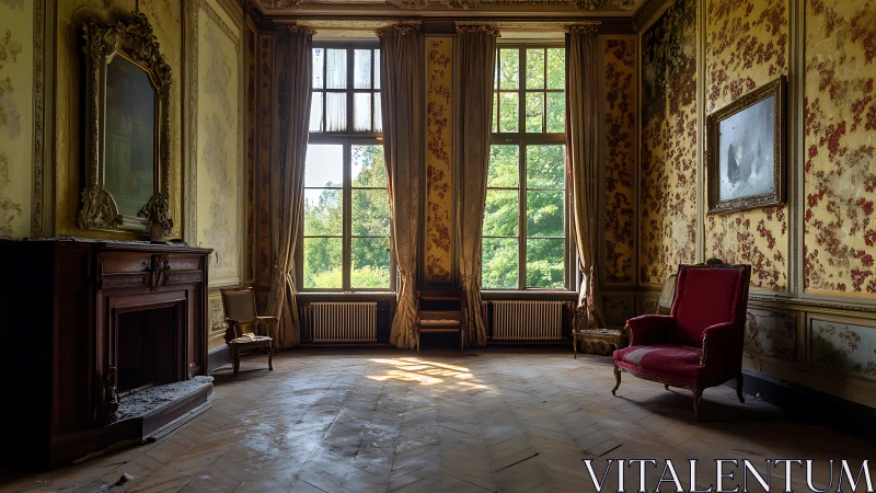 Sunlit vintage parlor welcomes quiet moments and memories