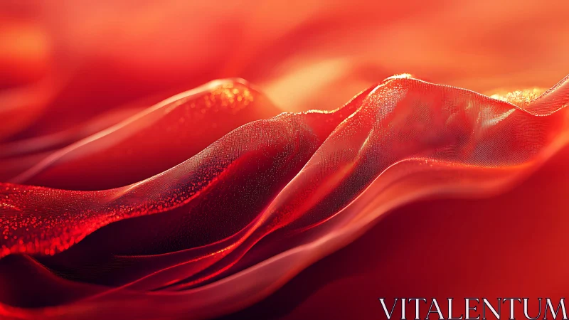 Silken ember dunes shimmering in molten sunset light.