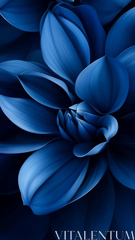 Blue Lotus Petals Close-Up.