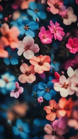 Vibrant Blooms Dance in Colorful Harmony.