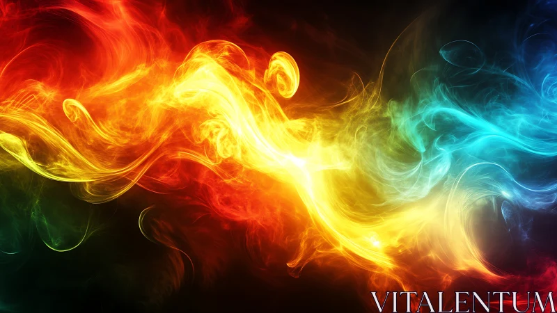 Chromatic Plasma Collision: Thermoluminescent Energy Vortex Formation.