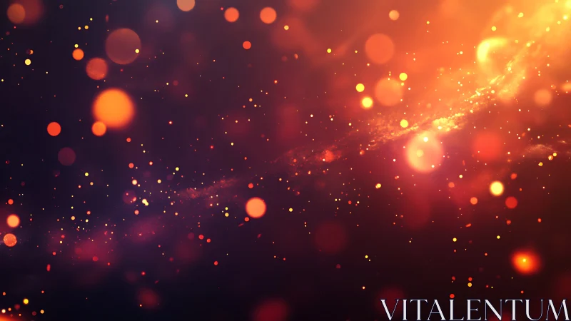 Starlit ember drift across a velvet cosmic dusk.