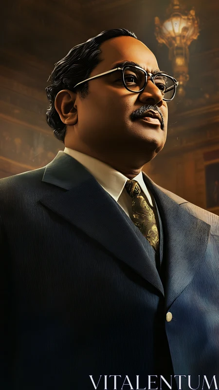 Warm portrait of dignified leader in golden evening light.