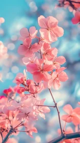 Blushing Petals Caught in Luminous Daylight.