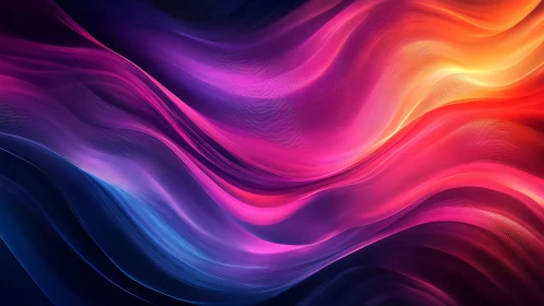 Glowing flowing ribbons of color inviting a dreamy escape.