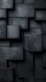 Moody layered metal panels creating calm geometric depth.