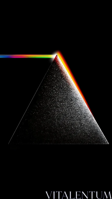 Prism of night splitting one quiet beam into color.