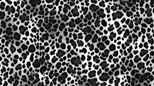 Leopard Print Pattern in Black and White.